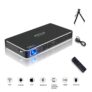 OTHA Mini Projecteur, Pico Projecteur Portable Videorojecteur 100ANSI Lumens, Android 7.1 DLP WiFi Retroprojecteur, 1080P Full HD Home Cinéma Bluetooth HDMI pour Gaming/Laptop/PS4