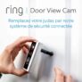 Ring Door View Cam | Remplacez votre judas par une nouvelle sonnette vidéo HD 1080p équipée d’un système audio bidirectionnel | Pour portes d’une épaisseur de 34mm à 55mm.