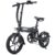 DOHIKER Folding Electric Bicycle 250W Collapsible Electric Commuter Bike with 16 Wheels 36V 7.5Ah Rechargeable Lithium-ion Battery 6-Speed Gear – Midnight Black Poland （entrepot EU）