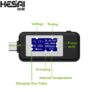 HESAI Type-c USB Tester DC 4-30V Digital Voltagecurrent Meter Ammeter Detector Power Bank – China Black