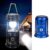 Camping Light Solar Energy Outdoor Camping Rechargeable Night Flashlights Portable Solar Lamp – Blue