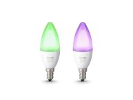 Philips Hue Pack de 2 ampoules White & Color flamme E14