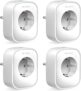 Pack de 4 Prises Connectées 16A WiFi, TECKIN Prise Intelligente, Surveillance de la Consommation d’énergie, Compatible avec Alexa et Google Home, Commande Vocale, Contrôle à Distance et de Temps