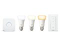 Philips Hue Kit de démarrage 3 ampoules White Ambiance E27 + pont de connexion et télécommande Hue incluse
