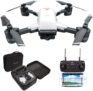 le-idea Drone avec Camera FPV WiFi 5GHz Grand-Angle 2K HD Vidéo en Direct et positionnement par Satellite GPS, Quadricoptère avec Maintien de l’altitude, Sac de Transport
