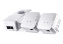 Devolo 9639 dLAN 550 WiFi Kit réseau CPL (connexion Internet 500 Mbit/s via la prise de courant, 300 Mbit/s via le réseau WiFi, 1 port Ethernet, 3 adaptateurs CPL, amplificateur WiFi, WiFi Move) blanc