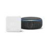 Thermostat Intelligent Kit de Démarrage V3+ – Contrôle intelligent du chauffage +Echo Dot (3ème génération), Enceinte connectée avec Alexa, Tissu anthracite +