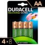 Duracell Recharge Ultra Piles Rechargeables Type AA 2500 mAh, Lot de 4 Piles