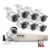ZOSI 8CH 1080p PoE NVR Système de Surveillance avec 8pcs Caméras IP PoE Surveillance Extérieure 2.0MP P2P Système avec 2 to HDD pré-installé