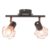 Ceiling Light with Spotlights E14 Black and copper