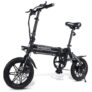 Samebike YINYU14 Smart Folding Bicycle Moped Electric Bike E-bike – Black EU plug Poland