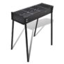 BBQ Stand Charcoal Barbecue Square 75 x 28 cm – France Black