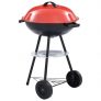 Portable XXL Charcoal Kettle BBQ Grill with Wheels 44 cm – France Multicolor