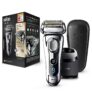 Braun Series 9 9297cc Rasoir Électrique Homme, Station Clean & Charge Et Trousse De Voyage En Cuir – Chrome