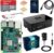 LABISTS Raspberry Pi 3 Modèle B Plus (3 B+) Starter Kit avec 32 Go Classe 10 Micro SD Carte, 5V 3A Alimentation Interrupteur Marche/Arrêt, Boîtier Noir, 2 Dissipateur Thermique en Cuivre, Câble HDMI