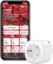 Eve Energy – Prise intelligente avec compteur de consommation et programmes intégrés, permet d’allumer et d’éteindre une lampe ou un appareil connectés, contrôle vocal, aucune passerelle nécessaire
