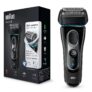 Braun Series5 5147s Rasoir Électrique Homme, Wet&Dry, Tondeuse De Précision Rétractable, Rasoir Barbe Rechargeable Sans Fil Noir/Bleu/Chrome