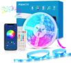 WiFi Ruban LED 5M Alexa, Maxcio Bande LED 5050 RGB Compatible avec Alexa/Google Home, LED Ruban Musical Contrôlé par Smartphone, Synchroniser avec Rythme de Musique pour Noël et Fête