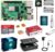 LABISTS Raspberry Pi 4 Modèle B (4 B) 4Go Kit avec 64 Go Carte Micro SD Classe 10, Boîtier Noir Amélioré, 5,1V 3A Alimentation Interrupteur Marche/Arrêt, Ventilateur, 2 Câble Micro HDMI, 3 Dissipateur