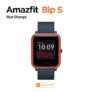 Original Global Version Amazfit Bip S 5ATM waterproof Smartwatch Heart Tracking Bluetooth Smart Watch CES – Red Orange Bip S