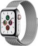 Apple Watch Series 5 (GPS + Cellular, 44 mm) Boîtier en Acier Inoxydable – Bracelet Milanais