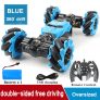 RC Car 4WD Radio Control Stunt Car Gesture Induction Twisting Off-Road Vehicle Light Music Drift Toy High Speed Climbing RC Car – Blue 1 battery Spain （entrepot EU）