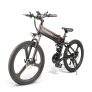 Samebike LO26 Moped Electric Bike Smart Folding Bike E-bike EU plug – Black EU plug Poland (Entrepot EU）