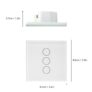 Smart Touch Glass Light Switch Wireless Wifi APP Remote Control