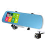 Rétroviseur connecté 5″ Android 4.4 Smart GPS Navigation Car Rearview Mirror DVR With Rearview Camera