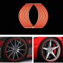16Pcs Rim Strips Cool Car Styling Wheel Reflective Sticker Motorcycle DIY Personalized Decoration Modification Tape Decals Tire