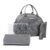 Sac à langer weekend Badabulle Confetti Gris