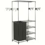 Clothes Rack Steel and Non-woven Fabric 87 x 44 x 158 cm – Black NL (entrepot EU)