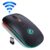 Wireless Mouse Bluetooth RGB Rechargeable Mouse Wireless Computer LED Backlit Ergonomic Gaming Mouse For Laptop PC – Wireless black