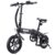 DOHIKER Folding Electric Bicycle 250W Collapsible Electric Commuter Bike with 14 Wheels 36V 10Ah Rechargeable Lithium-ion Battery LED Headlight – Midnight Black Poland （entrepot EU）