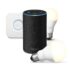 Amazon Echo (2ème génération), Tissu anthracite + Amazon Smart Plug (Prise connectée WiFi), Fonctionne avec Alexa