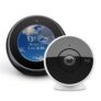 Amazon Echo Spot, Noir + Logitech Circle 2, Caméra de Surveillance Filaire Intérieur/Extérieur