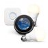 Amazon Echo Spot, Noir + Kit de démarrage Philips Hue White & Color E27