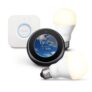 Amazon Echo Spot, Noir + Kit de démarrage Philips Hue White E27