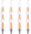 Lot de 12 Ampoules LED Flamme Bougie E14 4W