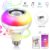 Ampoule LED E26 / E27 Haut-parleur Bluetooth RGB Changement de couleur