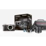 Hybride Panasonic Lumix DMC-GX80 Argent + Objectif 12-32 mm + Objectif 35-100 mm + Objectif 25 mm + SDHC 8Go