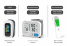Tensiomètre numérique + thermomètre + Oxymètre