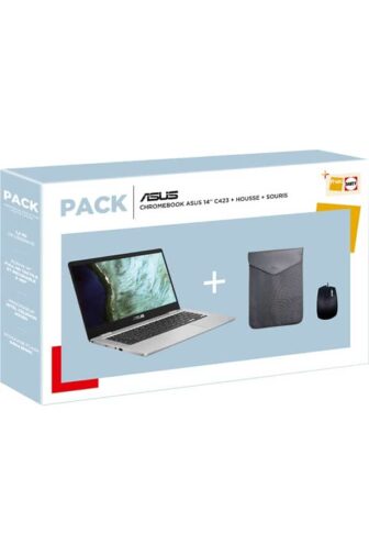 PC portable ASUS PACK CHROMEBOOK C423NA-BZ0219 + HOUSSE + SOURIS