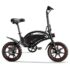 Pre-sale Samebike 20LVXD30 Smart Folding Electric Moped Bike E-bike 350W 35km Per Hour – Black with EU Plug