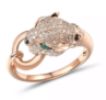 Bague léopard en or Rose