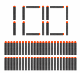100 pièces fléchettes pour Nerf