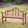 Banc de jardin de style Luytens en bois Plant Theatre