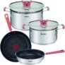 Batterie Cuisine 6 pièces tous feux dont Induction Tefal OPTI’SPACE