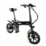 FIIDO D1 Folding Electric Bike Moped Bicycle E-bike – Black 10AH with EU Charger
