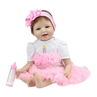 Beautyjourney Accessoire Mon Premier, Poupon Calin BéBé PoupéE RenaîTre 55cm Nouveau-Né PoupéE...